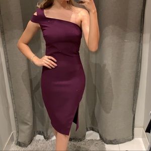 Purple one shoulder dress BRAND NEW